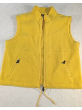 Crossroads Sport Fleece Vest Sz L Butter Yellow Bust 44